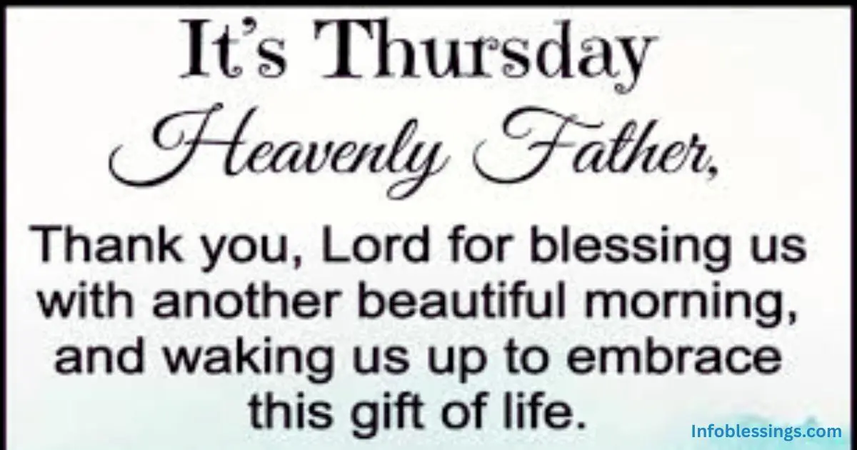 Thursday Morning Prayers