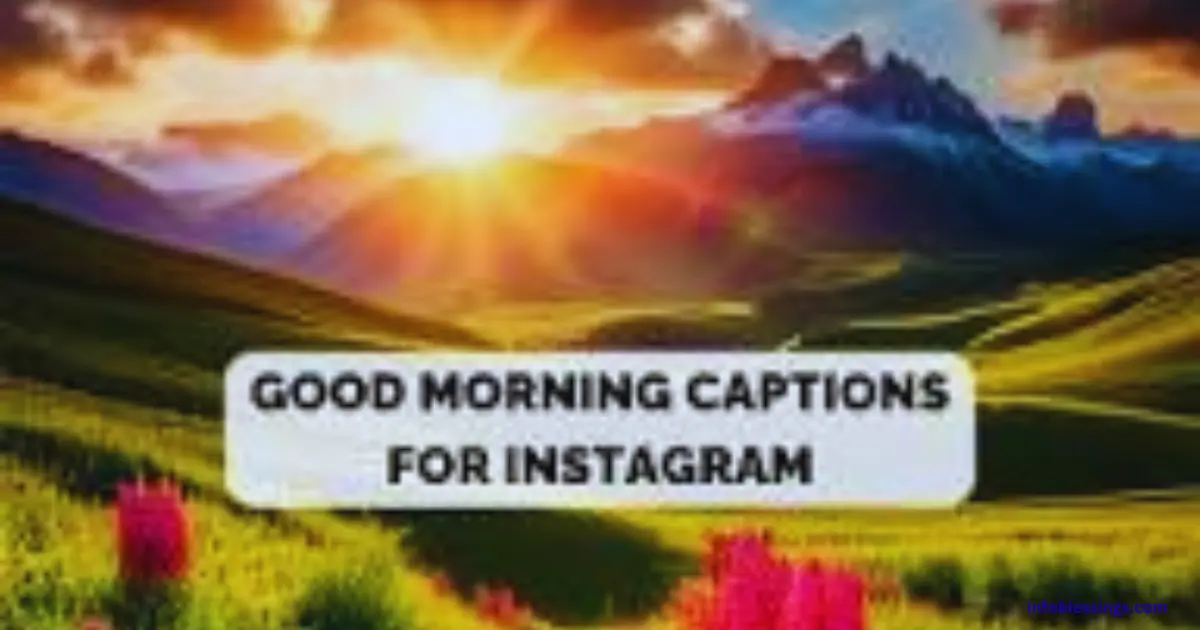 Good Morning Captions for Social Media