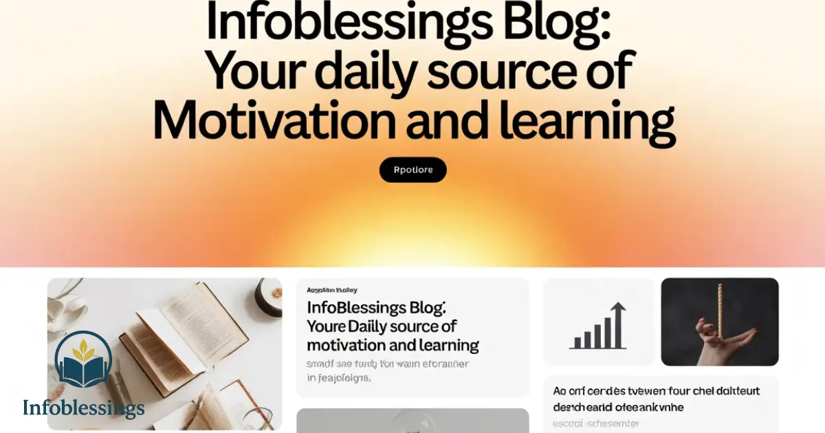 Infoblessings Blog: Your Daily Source of Motivation and Learning
