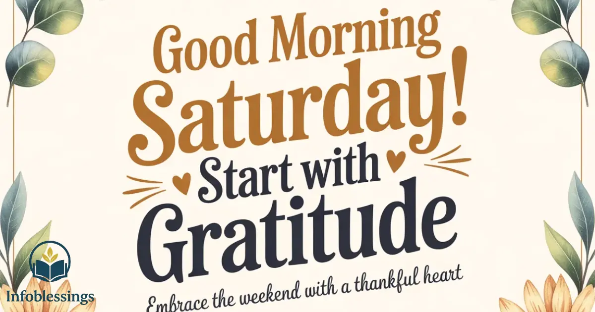 Good Morning Saturday Quotes to Start with Gratitude