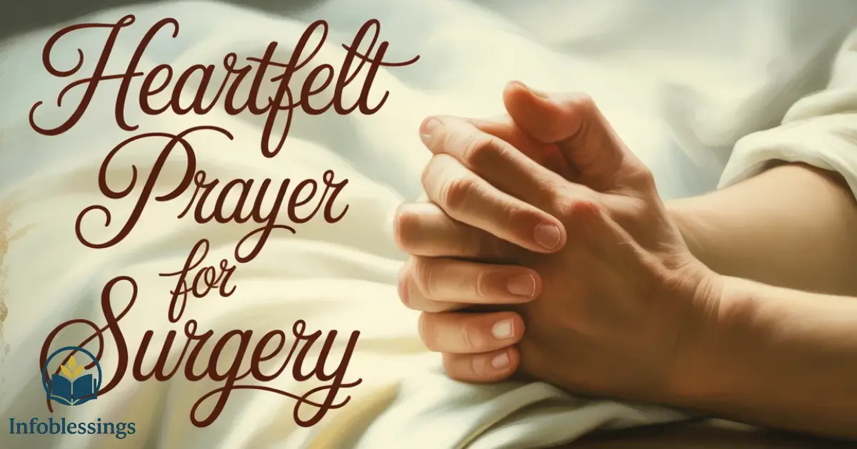 A Heartfelt Prayer for Surgery: Words to Say Before Your Operation