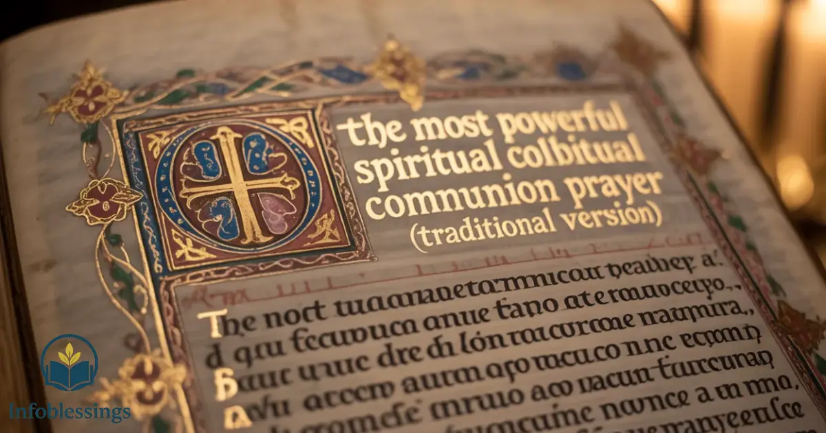 Most Powerful Spiritual Communion Prayer