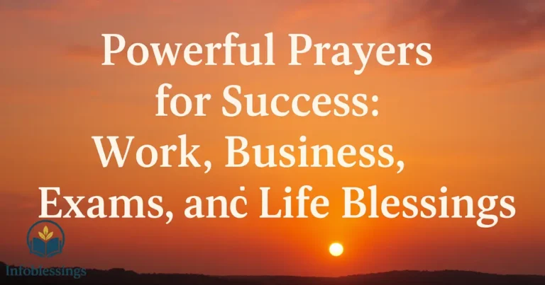 Powerful Prayer for Success: Work, Business, Exams, and Life Blessings