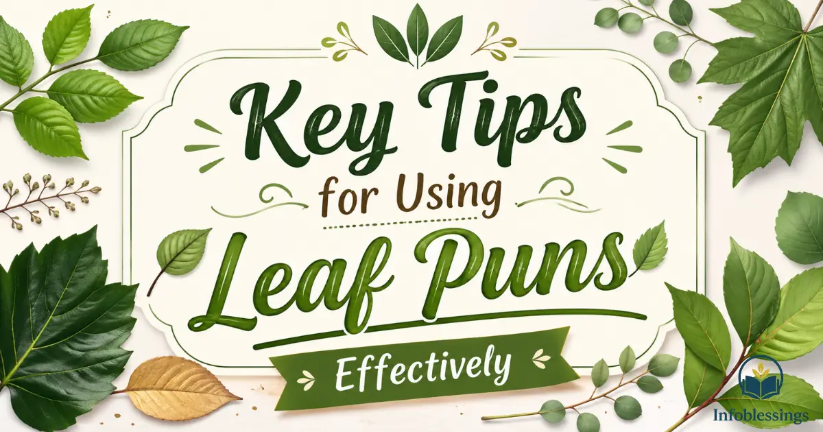 Key Tips for Using Leaf Puns Effectively