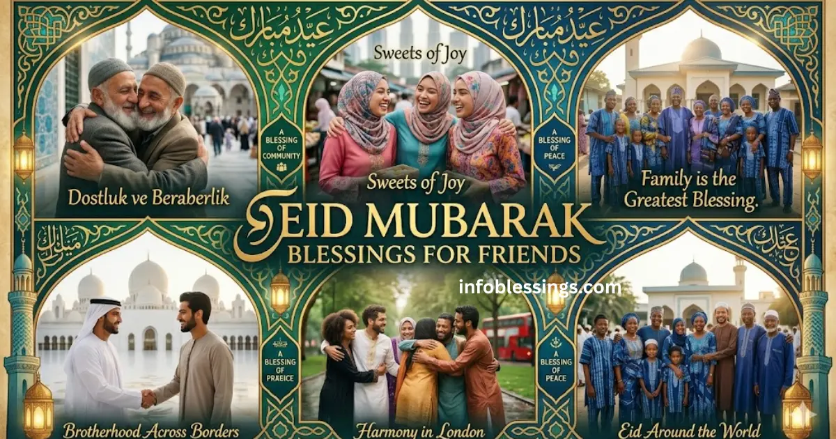 Eid Mubarak Blessings for Friends